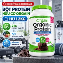CAM KẾT CHÍNH HÃNG - BỘT PROTEIN HỮU CƠ THỰC VẬT ORGAIN ORGANIC PROTEIN MỸ (920G - 1200G - 1240G)