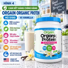 [HÀNG MỸ NỘI ĐỊA] Bột Đạm Hữu Cơ Orgain 50 Siêu Thực Phẩm (510g - 918g - 1.22kg)