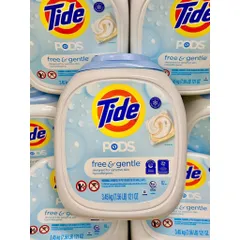 [HÀNG MỸ] Viên Giặt Tide PODS Free & Gentle Cho Da Nhạy Cảm (Thùng 152 Viên - 3.22kg)