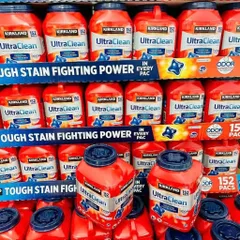 Thùng 152 viên, mỗi viên giặt cho 7kg đồ Kirkland Mỹ
