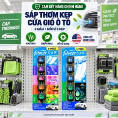 [HÀNG MỸ] Kẹp Khử Mùi Xe Hơi Febreze Car Vent Clips Vỉ 5 Chiếc (10ml - 10.4ml) chính hãng
