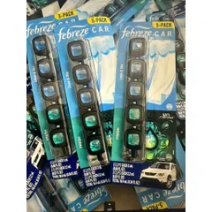 [HÀNG MỸ] Kẹp Khử Mùi Xe Hơi Febreze Car Vent Clips Vỉ 5 Chiếc (10ml - 10.4ml) chính hãng