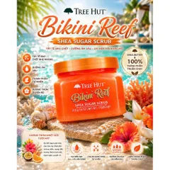 Tẩy Mịn Da Toàn Thân Tree Hut Shea Sugar Scrub 510g Chính Hãng