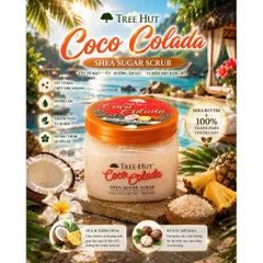 Tẩy Mịn Da Toàn Thân Tree Hut Shea Sugar Scrub 510g Chính Hãng