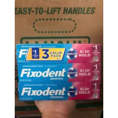 1 tuýp Keo dán hàm răng giả Fixodent Denture Adhesive Cream Original 68g của Mỹ