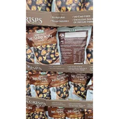 gói 300g Nấm Hương sấy khô Shiitake Mushroom Crisps gói 300g