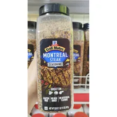 [HÀNG MỸ] Gia Vị Ướp Bít Tết Montreal Steak McCormick Grill Mates (Chai Lớn 822g - 29 OZ)