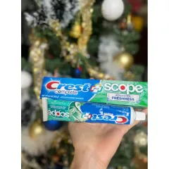 1 hop Kem đánh răng Crest complete extra whitening Scope Advanced Freshness của MỸ 232g
