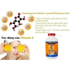 Kẹo VITAMIN C 500MG - 500 VIÊN  bổ sung Vitamin C KIRKLAND hàng Mỹ CAM KẾT CHÍNH HÃNG MỸ 830870