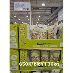 Hạt Dẻ Cười Kirkland Pistachios – Túi Lớn 1.36kg