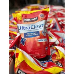 Mẫu mới viên giặt dạng túi,152 Viên giặt Kirkland Ultra Clean 152 viên 3.04kg của Mỹ