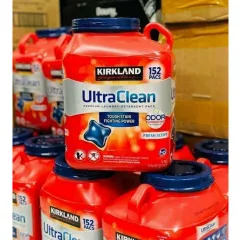 Mẫu mới viên giặt dạng túi,152 Viên giặt Kirkland Ultra Clean 152 viên 3.04kg của Mỹ