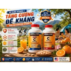 [Hàng Mỹ] Viên Uống Vitamin C Kirkland Signature Mỹ (500mg / 1000mg) - Hộp 500 Viên