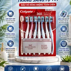 HÀNG MỸ Set 8 bàn chải đánh răng Colgate Optic White 36