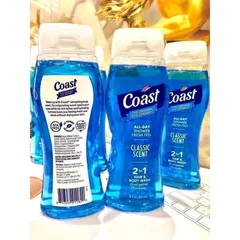 [HÀNG MỸ] Sữa Tắm Gội 2 Trong 1 Cho Nam Coast Classic Scent (Chai 532ml / 18 FL OZ)