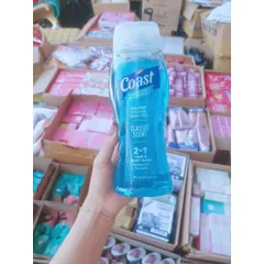 [HÀNG MỸ] Sữa Tắm Gội 2 Trong 1 Cho Nam Coast Classic Scent (Chai 532ml / 18 FL OZ)