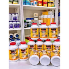 Viên Uống Dầu Cá Tinh Khiết Kirkland Fish Oil Omega-3 1000mg (400 Viên)
