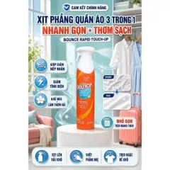 [HÀNG MỸ] Chai Xịt Phẳng Quần Áo, Khử Tĩnh Điện & Khử Mùi Bounce Instant Static Remover (9.7 OZ / 275g)