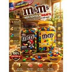 Socola M&M Màu đen Vị Sữa 1.75KG M&M Milk ChocolatE