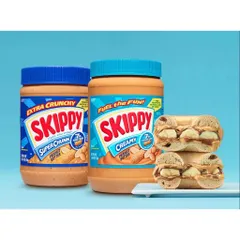 Date luôn mới Bơ đậu phộng Skippy Creamy Super Chunk và Creamy 1,36kg Mỹ. mịn và có hạt