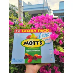 Kẹo dẻo Mỹ Mott's Fruit Flavored Snack 40 gói 907g chính hãng mỹ