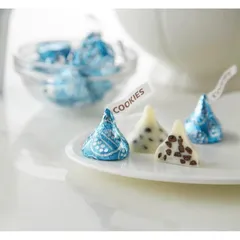 Socola Kẹo Chocolate hershey's kisses 311g cookies 'n' creme màu xanh hàng Mỹ