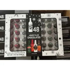 HÀNG CỦA MỸ DATE MỚI NHÂT Hộp Socola nhân rư. ợu 48 chai