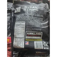 Bò khô Mỹ Kirkland Signature Steak Strips – Extra Thick Cut 340g
