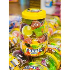 Fruzel Assorted Natural Fruit Jelly – Thạch Trái Cây Tự Nhiên (Hũ lớn) HÀNG MỸ