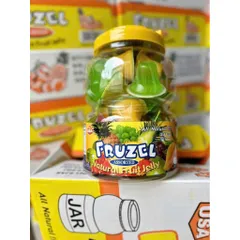 Fruzel Assorted Natural Fruit Jelly – Thạch Trái Cây Tự Nhiên (Hũ lớn) HÀNG MỸ