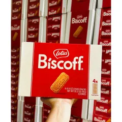 Bánh Quy Lotus Biscoff – Hộp Lớn 1KG (4 gói x 250g)