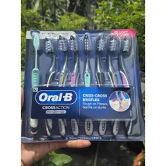 BÀN CHẢI ORAL-B CROSSACTION – COMBO 8 CÂY SIÊU TIẾT KIỆM