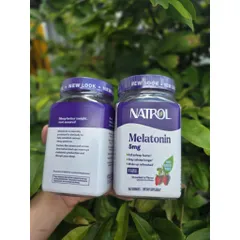 [Chính hãng] Kẹọ Dẻo Giúp Ngủ Ngon Natrol Melatonin 5 Mg Sleep 180 Viên Vị Dâu