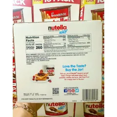 [THÙNG 16 HỘP] Bánh Que Chấm Nutella Socola Hạt Dẻ 52g - Hàng Mỹ