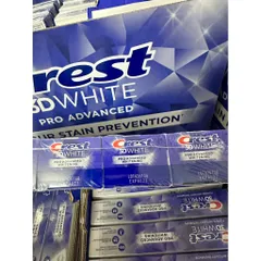 Tách lẻ 1 tuýp kem đánh răng crest 3d white advanced whitening tuýp 147g crest Mỹ
