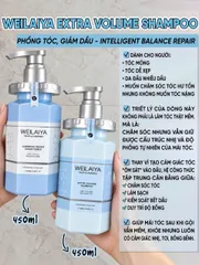 Bộ Dầu Gội Xả Nấm Truffle Weilaiya Extra Volume & Luminous Repair Giảm Dầu Thừa, Phục Hồi Giúp Phồng Tóc [hàng nhập khẩu full vat]
