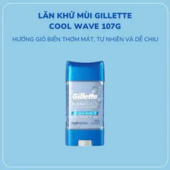Lăn Khử Mùi Gillette Clear Gel 107g Coolwave 831085