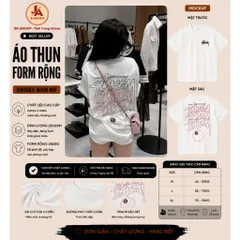 Áo thun form rộng nam nữ  BIDA Reverb Graffiti Tee – 8 Ball Edition chất cotton cao cấp ĐL 260gsm