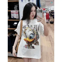 Áo thun   nữ unisex hoạt hình  Vịt Quàng Khăn chất cotton 100% ĐL 250gsm  mềm mịn mát hottrend 2026