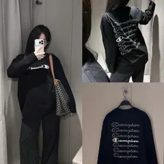 Áo Thun Tay Dài Unisex Form Rộng In Chữ Chempi Graphic Phong Cách Streetwear Cotton Cao Cấp