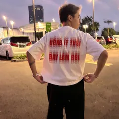 Áo thun form rộng tay lỡ  nam nữ unisex UỐNG ÍT THÔI  hottrend  2026 chất cotton cao cấp đl 260gsm