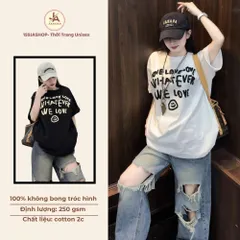 Áo Thun form rộng  nam nữ Unisex, Áo Phông nữ LOVE vải 100% Cotton cao cấp Định Lượng 250gsm