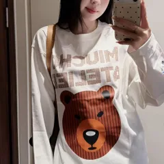 ÁO THUN TAY DÀI  FORM RỘNG HOẠT HÌNH GẤU UNISEX NAM NỮ – COTTON GẠO 240GSM
