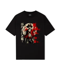 Áo thun form rộng One Piece Luffy Wanted siêu đẹp | Áo Luffy truy nã chất cotton giá rẻ