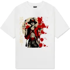 Áo thun form rộng One Piece Luffy Wanted siêu đẹp | Áo Luffy truy nã chất cotton giá rẻ