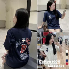 Áo thun form rộng Unisex LIKE Boston_Vải cotton cao cấp 260gsm ,   nam nữ hình in sắc nét