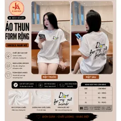 Áo thun form rộng  CHỮ DORI STYLE BASIC – ÁO PHÔNG UNISEX HOT TREND CHẤT COTTON CAO CẤP ĐL 260gsm