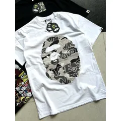 Áo thun form rộng Tổng Hợp Mẫu Athing Bappe Hottrend  Chất Cotton - Áo Phông Unisex Đầy Đủ Tem Tag
