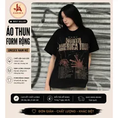 Áo thun form rộng girl phố boy phố  mùa hè cổ tròn vintage style tay ngắn local brand