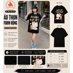 Áo thun nữ HELLO màu sắc  unisex chất cotton 4 chiều cao cấp   siêu mát hottrend 2026